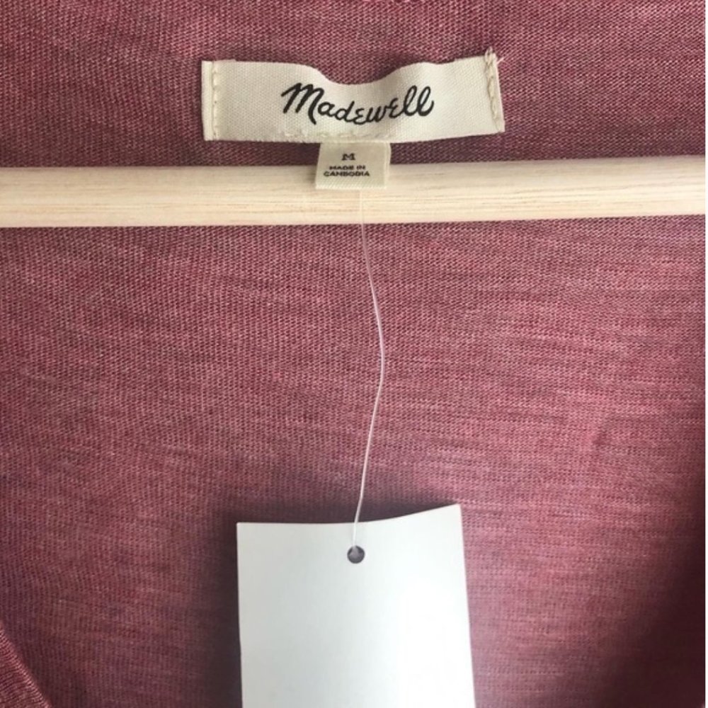 Madewell Pink Jersey Tank Dress Medium - Picture 10 of 10